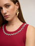Top con strass sullo scollo image number 3
