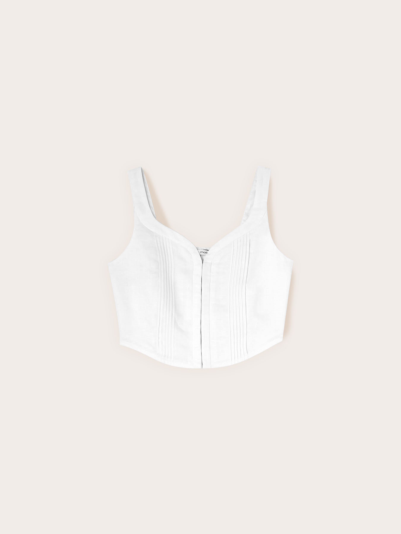 Top bustier in misto lino lyocell image number 4