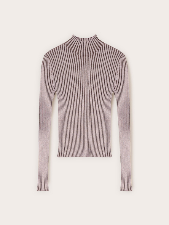 Maglia dolcevita a coste vanis&eacute;