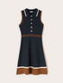 Vestito linea ad A con colletto polo image number 3