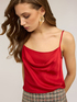 Top in raso con drappeggio image number 3