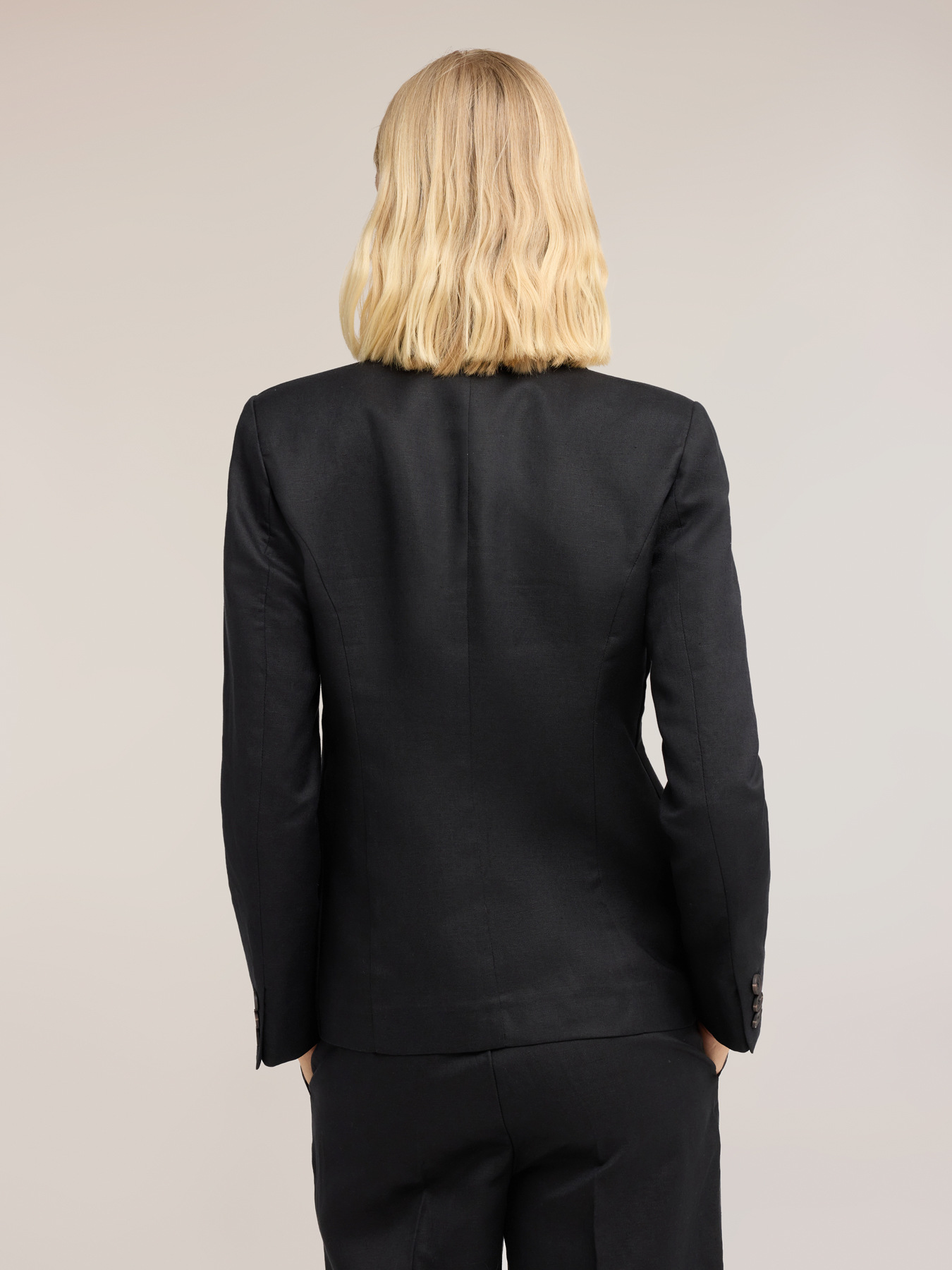 Blazer in misto lino lyocell image number 1