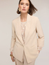 Blazer monopetto in tencel con pizzo image number 3