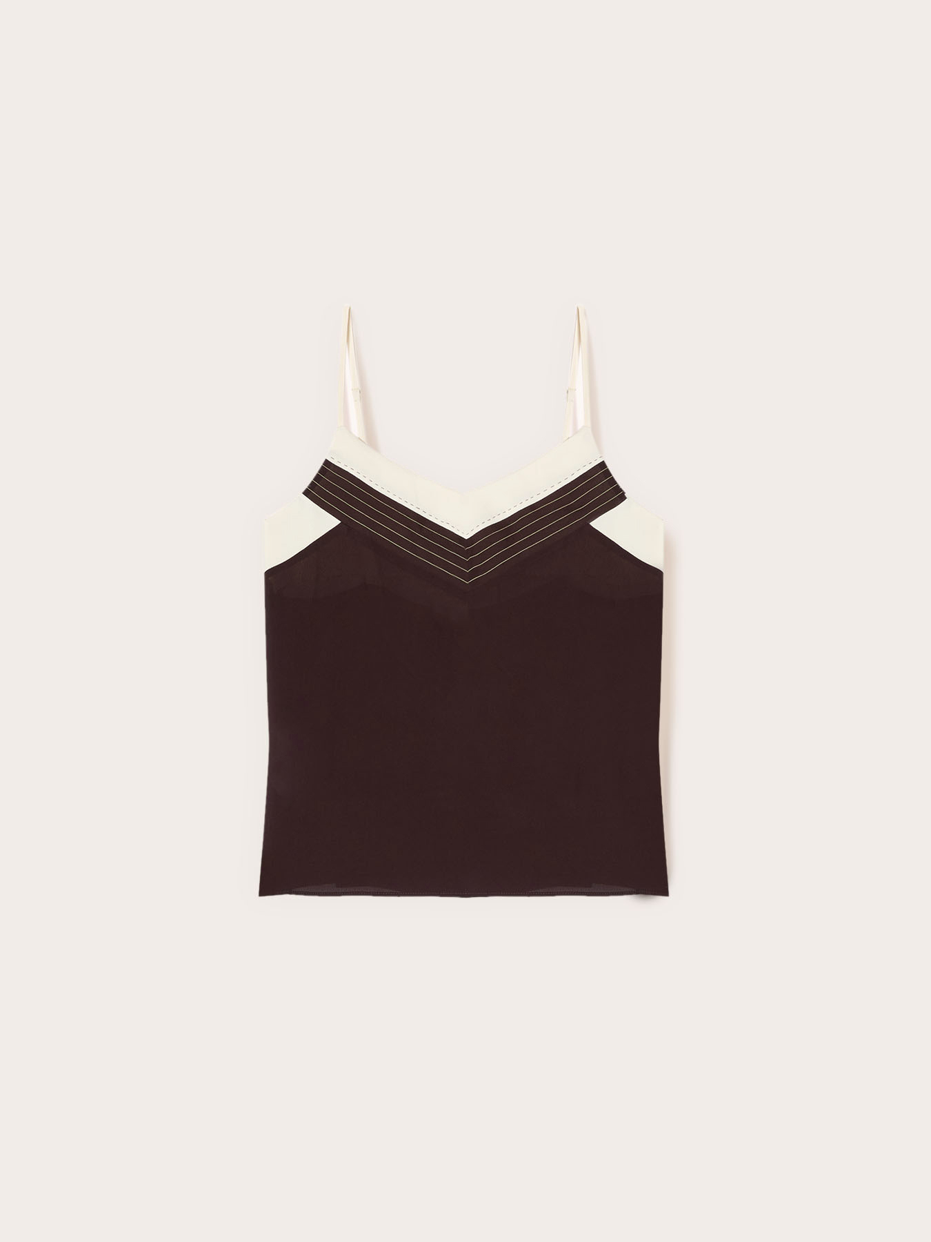 Top in cr&ecirc;pe de chine The Tailoring Lab image number 5