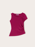 Top asimmetrico con drappeggio image number 4