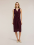 Vestito tubino in georgette con drappeggio image number 2