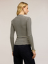 Maglia a righe con peplo image number 1