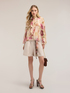 Blusa in chiffon misto seta con stampa image number 2