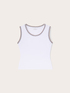 Top in jersey con bordo in maglia image number 4