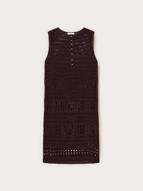 Vestito tubino in maglia crochet