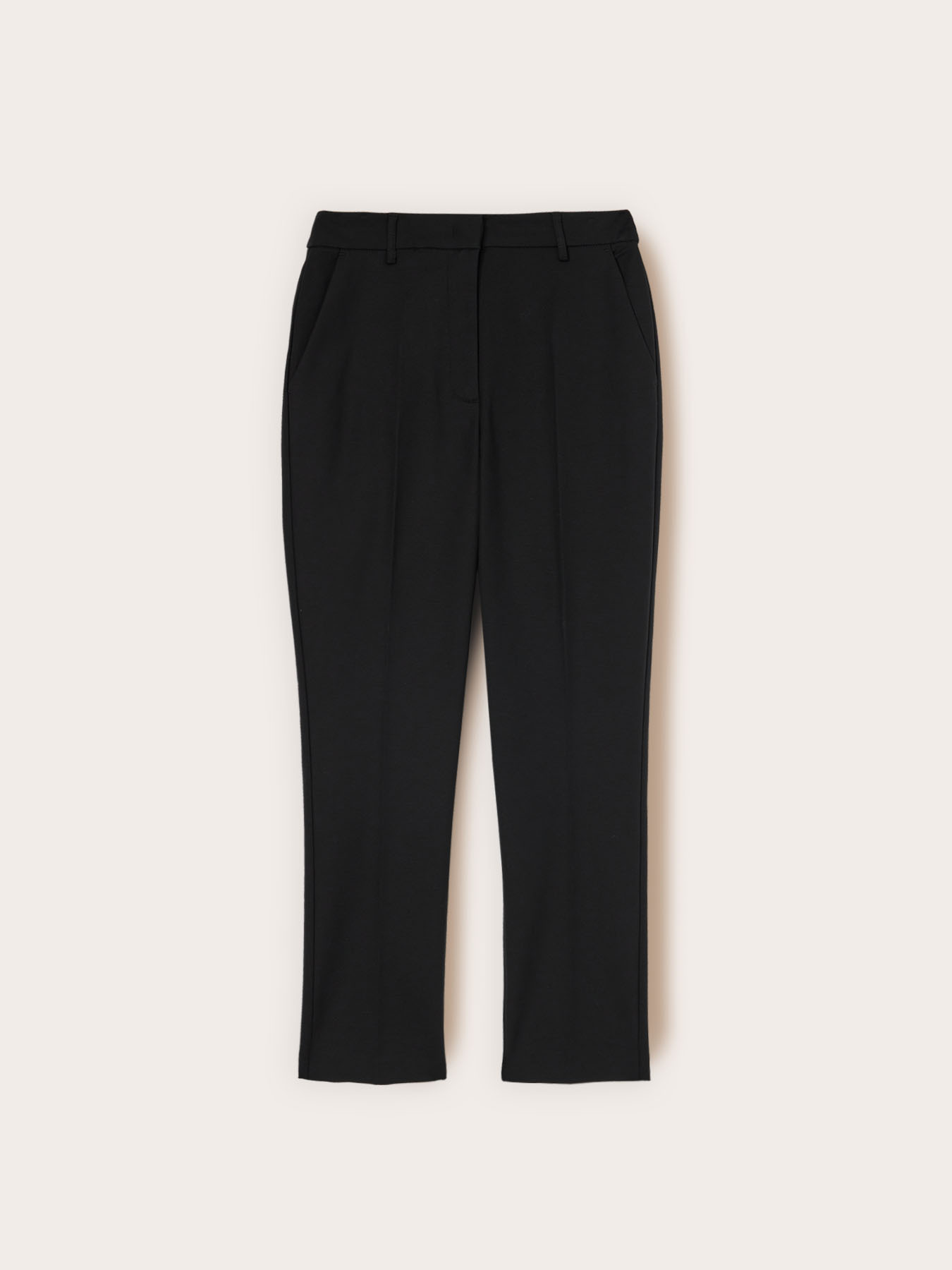 Pantaloni regular misto cotone viscosa image number 3