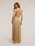 Vestito flare lungo misto lurex image number 1