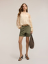 Shorts a vita alta in cotone image number 0