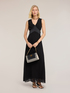 Vestito lungo in georgette con cut-out image number 0