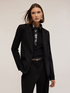Giacca blazer monopetto in punto milano image number 2