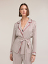 Camicia a righe in twill di viscosa image number 3