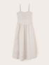 Vestito flare lungo in misto lino image number 3