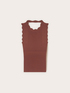 Maglia con smerlatura e cut-out posteriore image number 3