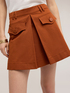 Shorts a vita alta con piega a soffietto image number 0