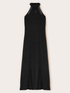 Vestito tubino in maglia con trasparenze image number 4
