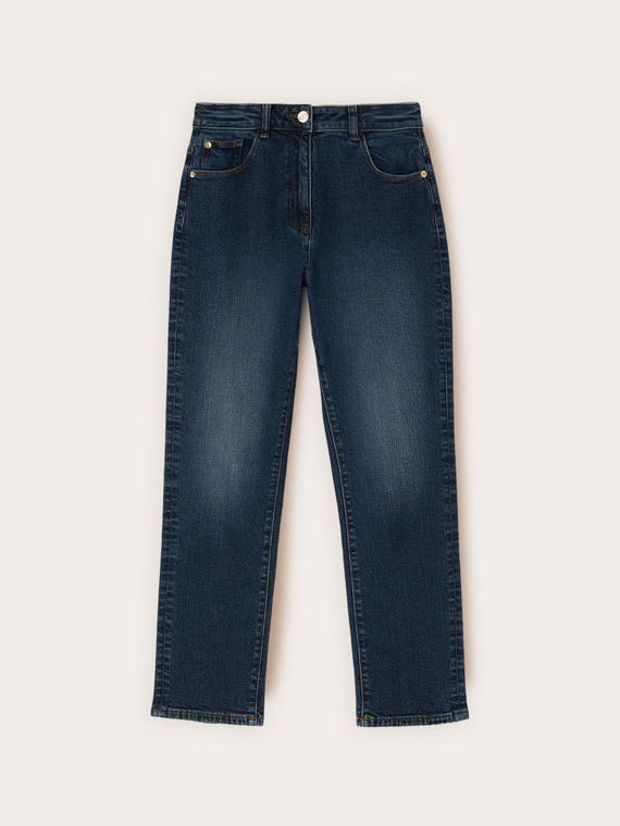 Jeans mum fit vita alta