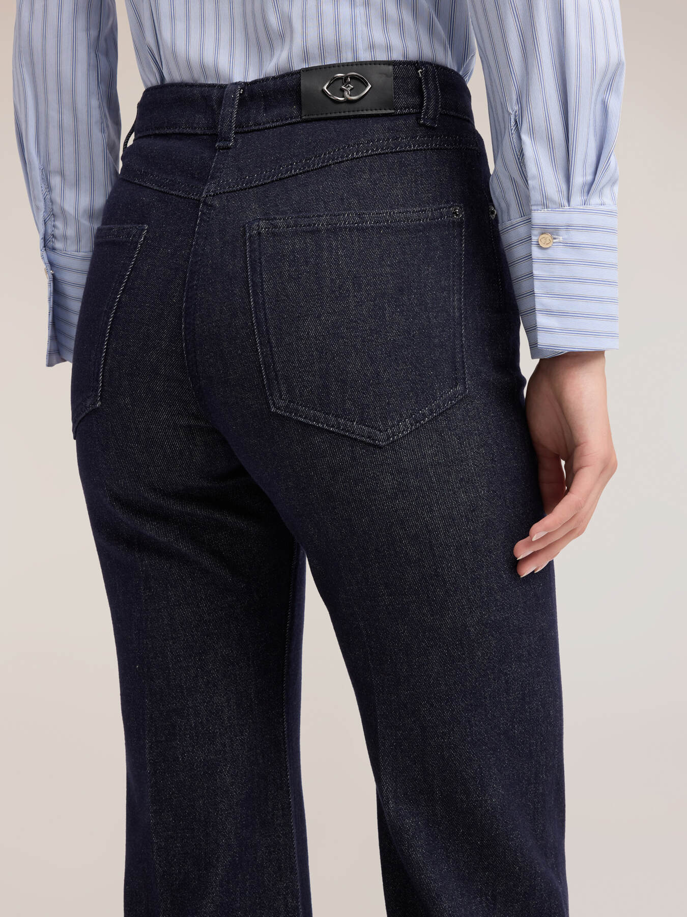 Jeans flare vita alta image number 3