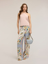 Top halter neck con inserti in pizzo image number 3
