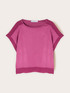 Blusa in raso con scollo a barchetta image number 4