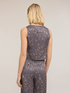 Gilet in twill di viscosa con stampa a fiori image number 2