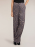 Pantaloni palazzo in twill di viscosa con stampa a fiori image number 2