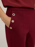 Pantaloni regular con motivo occhielli image number 3