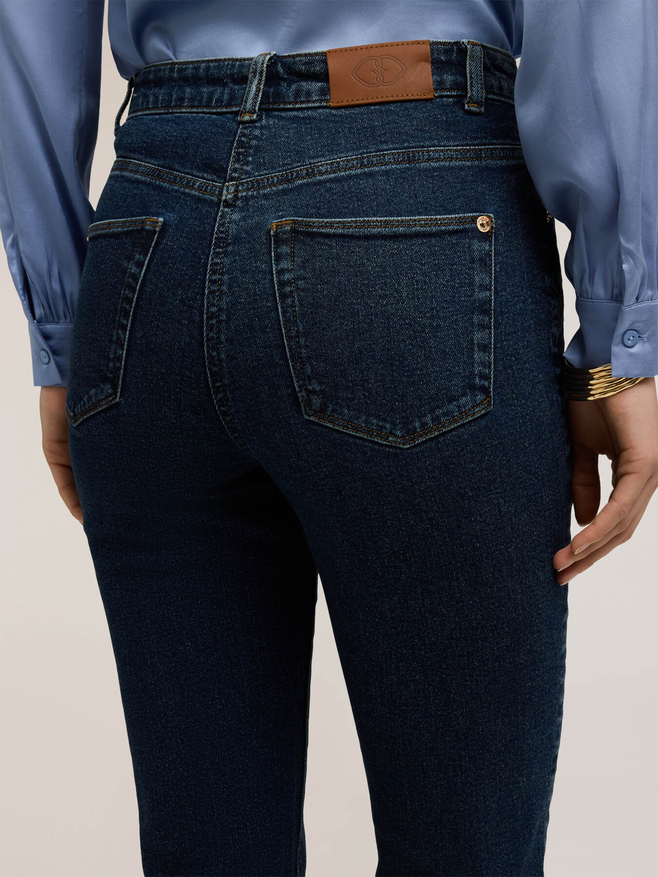 Jeans mum fit vita alta image number 3