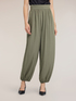 Pantaloni con drappeggio in twill image number 2