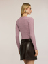 Cardigan in maglia a coste misto lurex image number 1