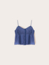 Top in mussola con bottoni image number 4