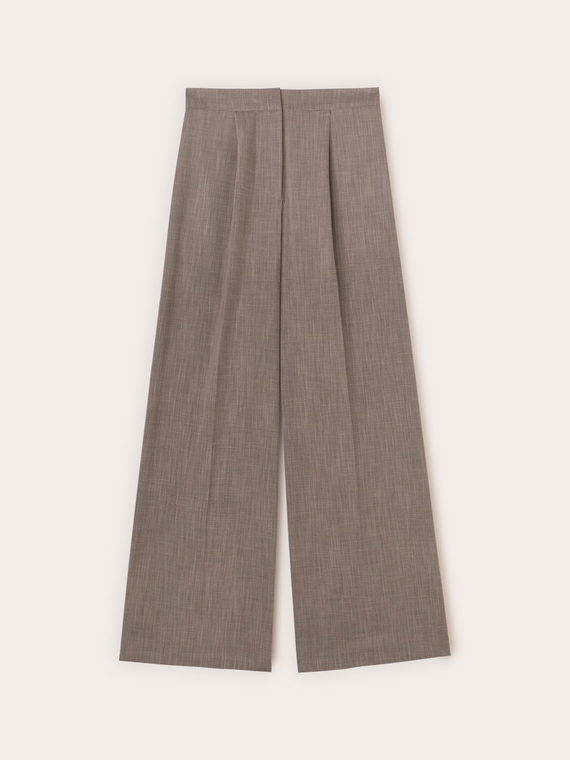 Pantaloni palazzo in tinto filo
