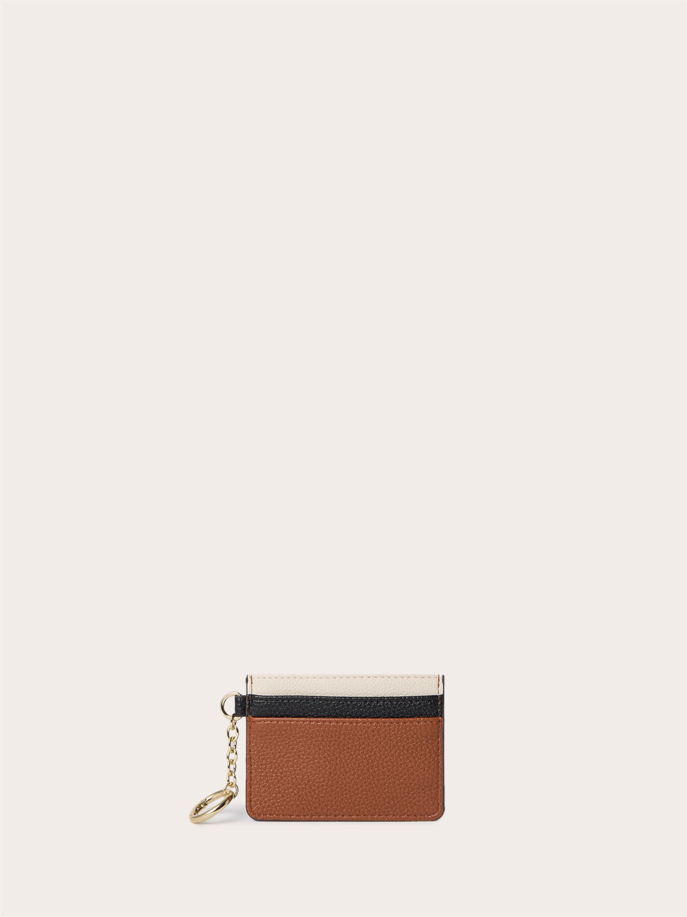 Card holder con logo e charm con catena image number 1