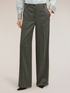 Pantaloni palazzo gessati con micro paillettes image number 2