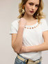 T-shirt con motivi cut-out image number 3