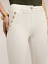 Pantaloni slim in drill di cotone image number 3