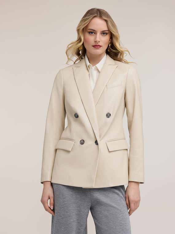Giacca blazer doppiopetto con revers