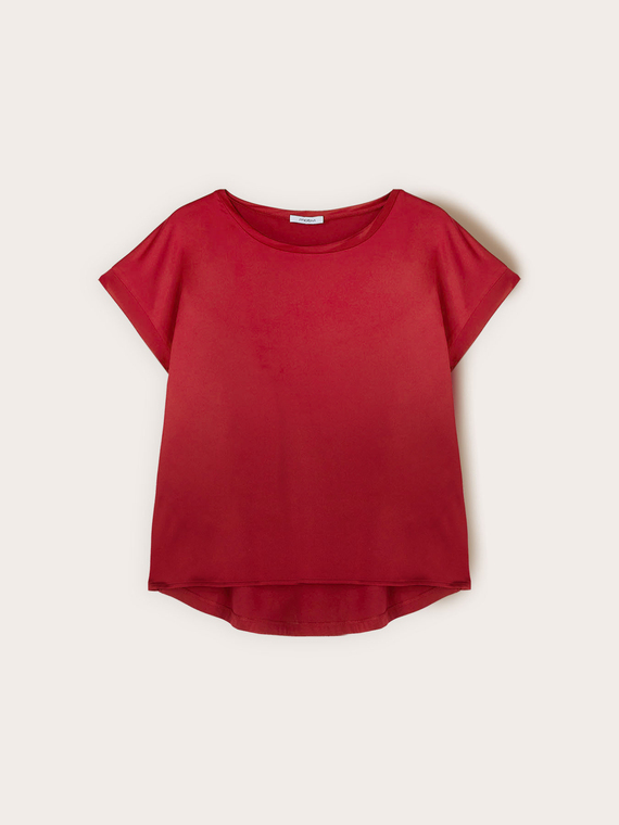 T-shirt bimaterica misto cotone