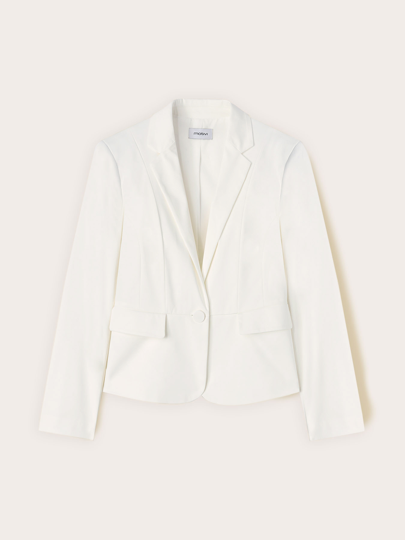 Blazer sartoriale in misto cotone image number 4