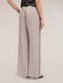 Pantaloni palazzo in twill di viscosa image number 1