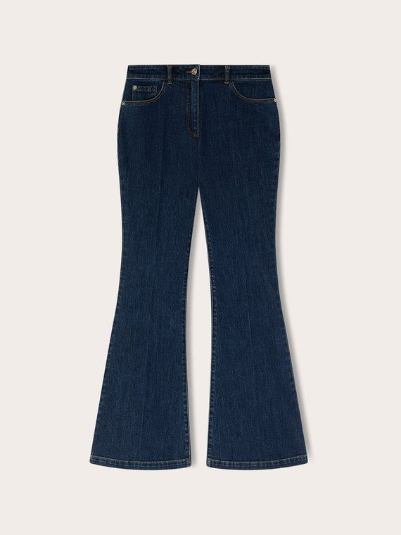 Jeans flare push-up in denim