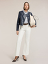Pantaloni flare in drill di cotone image number 0