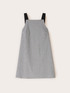 Vestito corto a linea ad A con fantasia vichy image number 4