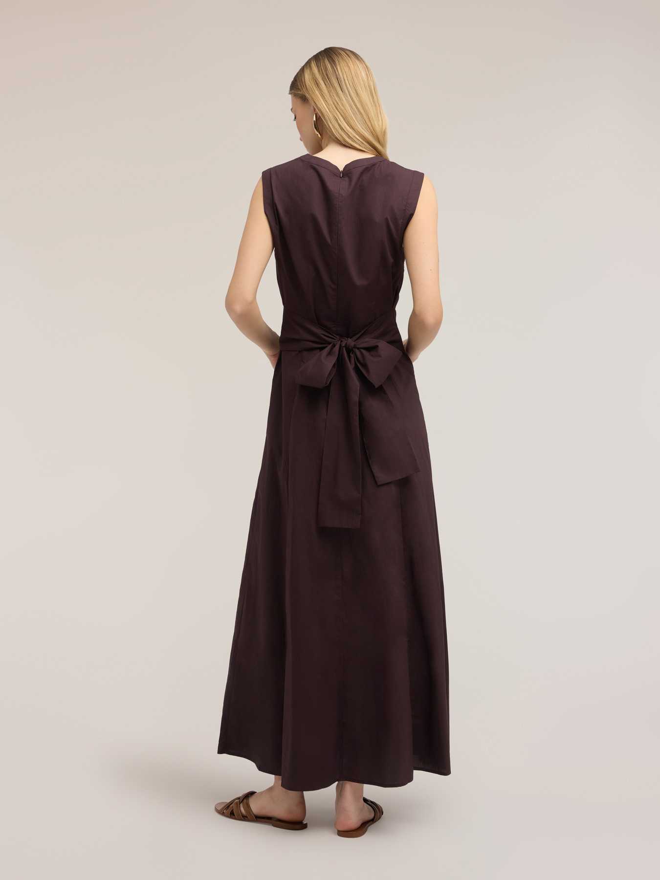 Vestito linea ad A in popeline image number 0