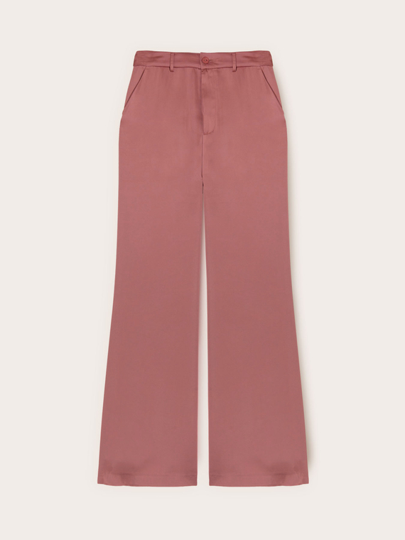 Pantaloni palazzo satin