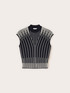 Maglia dolcevita a righe in viscosa image number 4